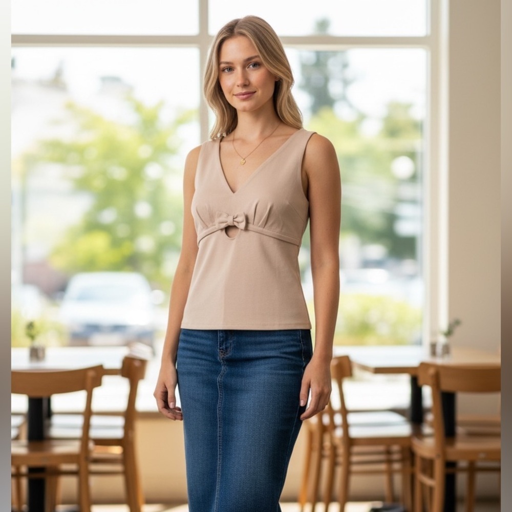 Lulu's Chic grey blouse